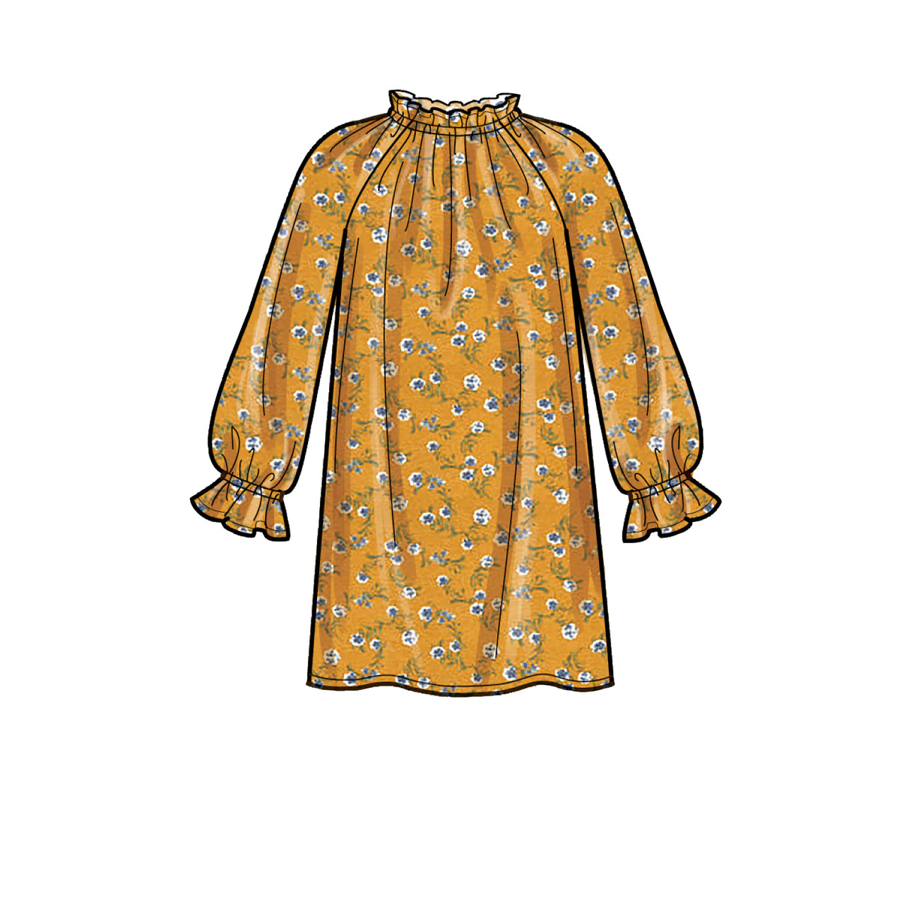 Patron Simplicity 9393 - Robe, tunique, haut et pantalon pour enfant 3 à 8 ans