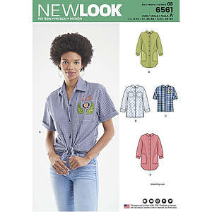Patron New Look 6561 Camisa para mujer