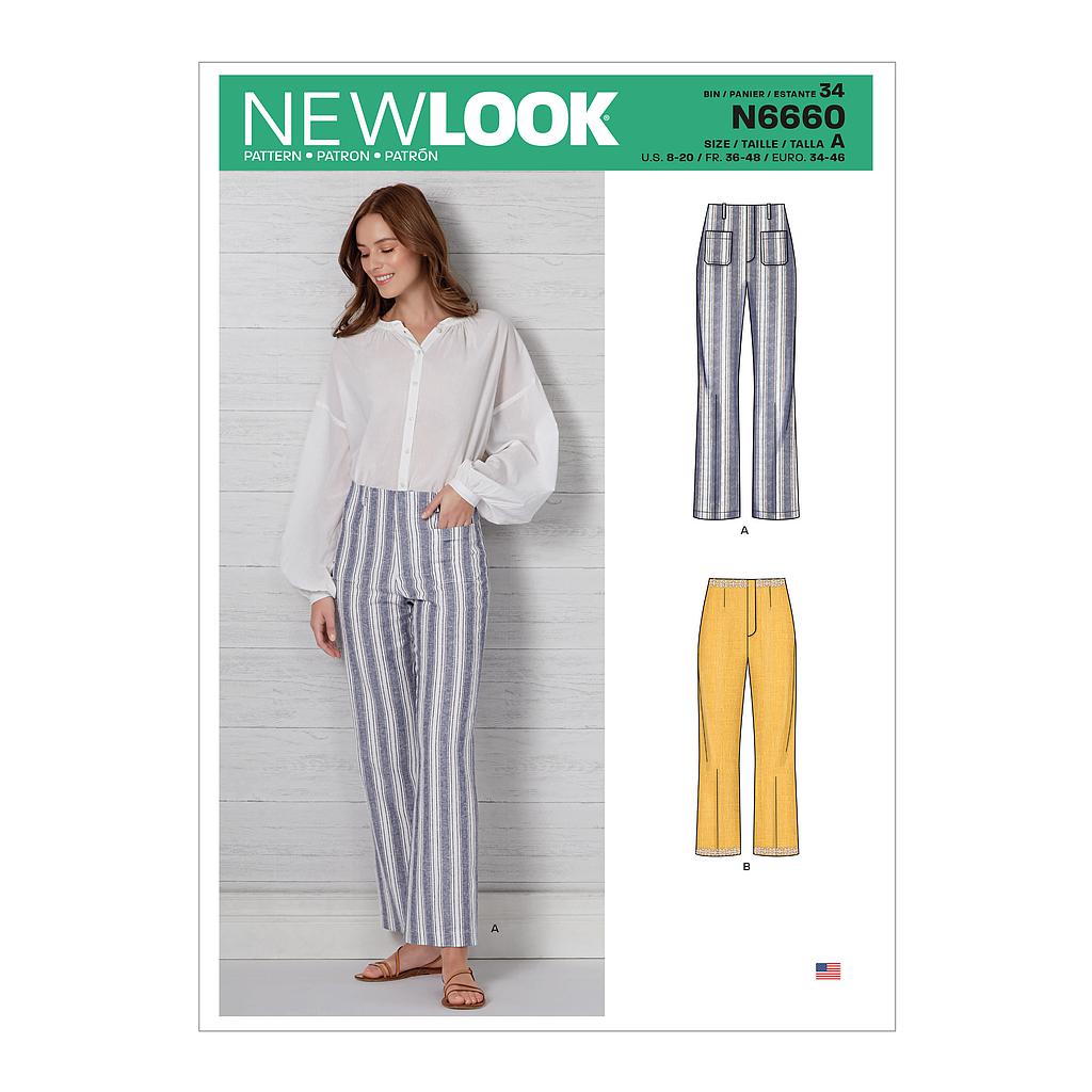 Pantalon taille haute évasé femme sale