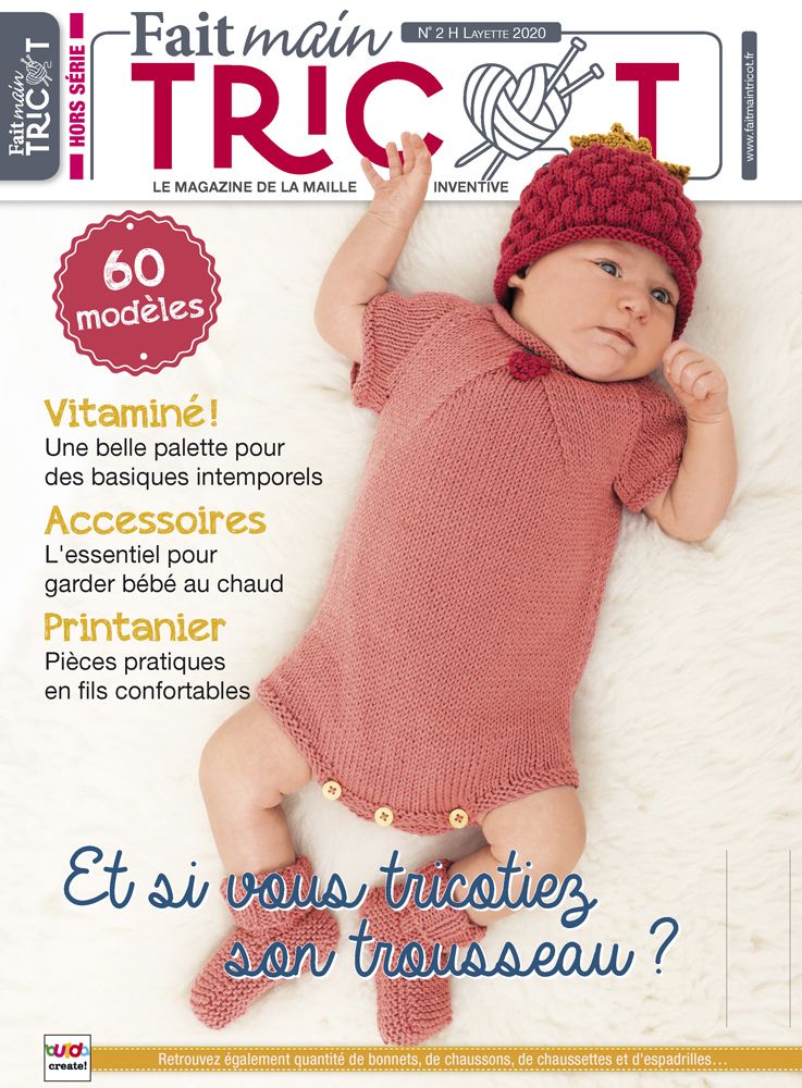 Layette tricotée main top