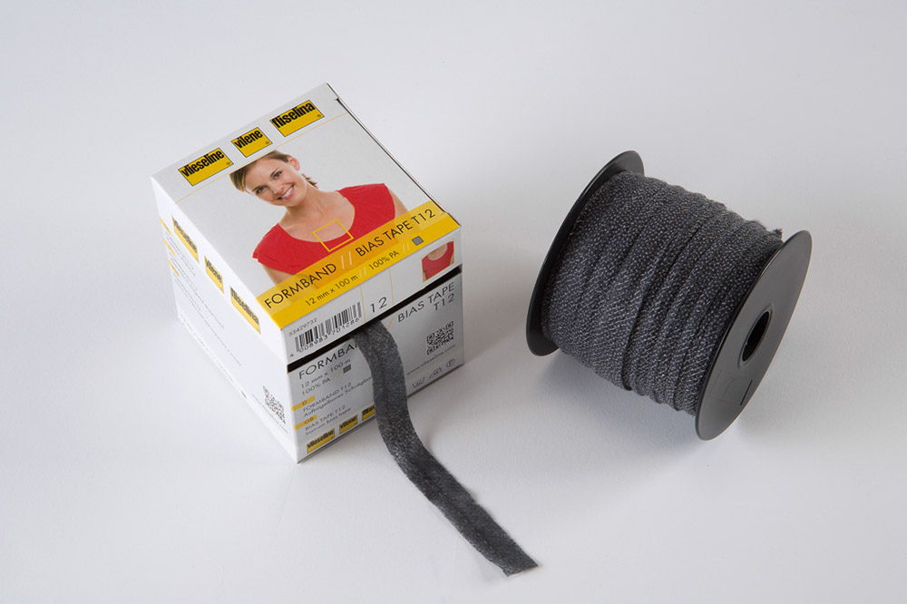 Formband-cinta de bies estabilizadora- negro - 100m x 12mm