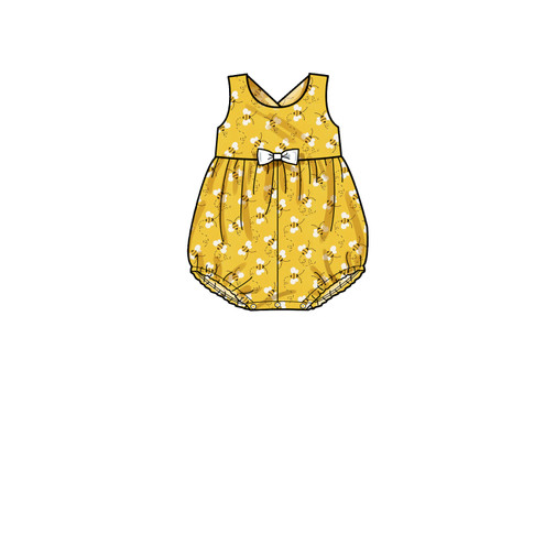 Patron Simplicity 9319.CAA - Ensemble Enfant Top, Robe, Combinaison et Culotte de 6 mois à 4 ans (68 à 104 cm)