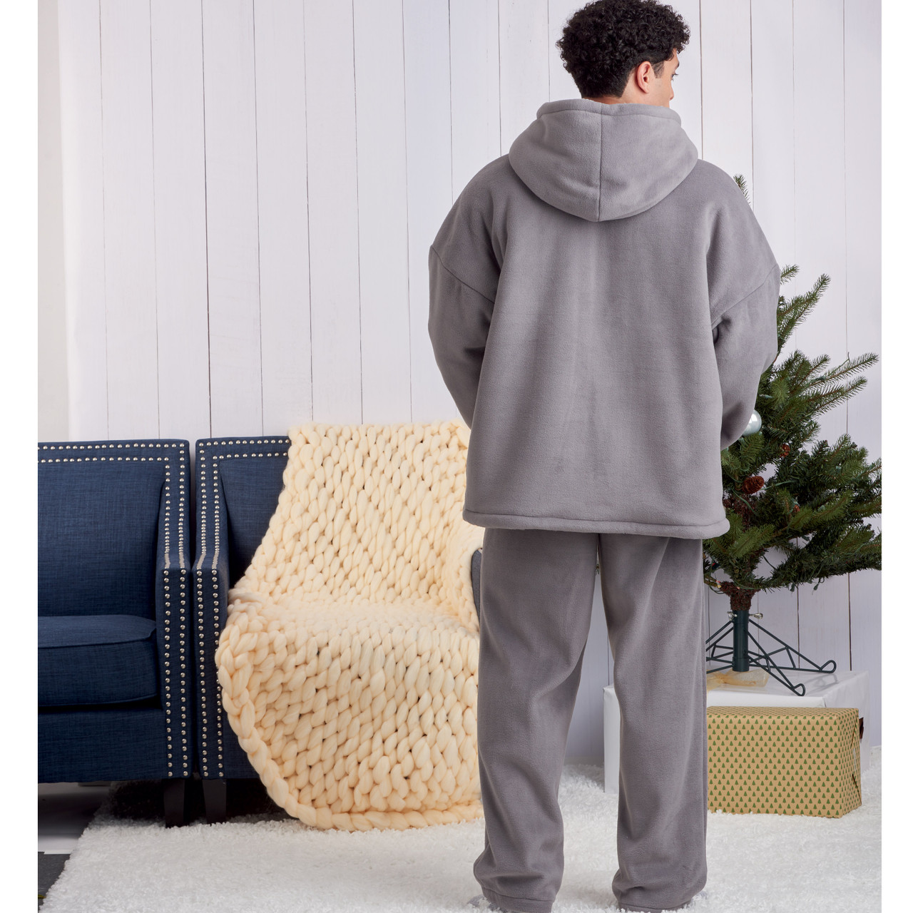 Patron Simplicity 9456 - Sweats à capuche, pantalons et chaussons surdimensionnés unisexes du 40 au 58 FR