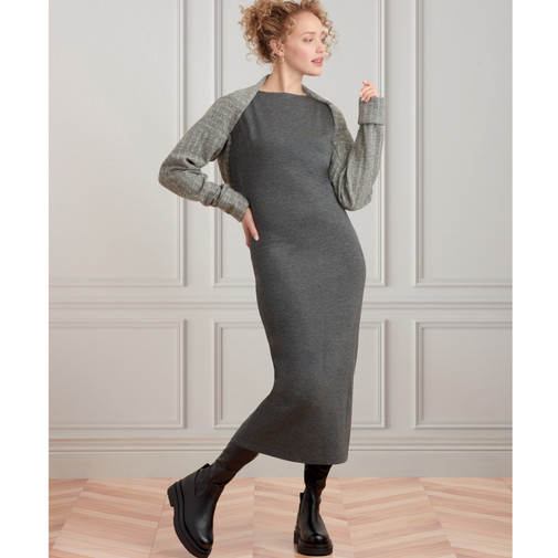 Patron Simplicity 9372 - Robe et haussements d'épaules pour femmes du 32 au 54 FR