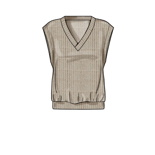 Patron Simplicity 9374 - Gilets en tricot pour femme du 32 au 54 FR