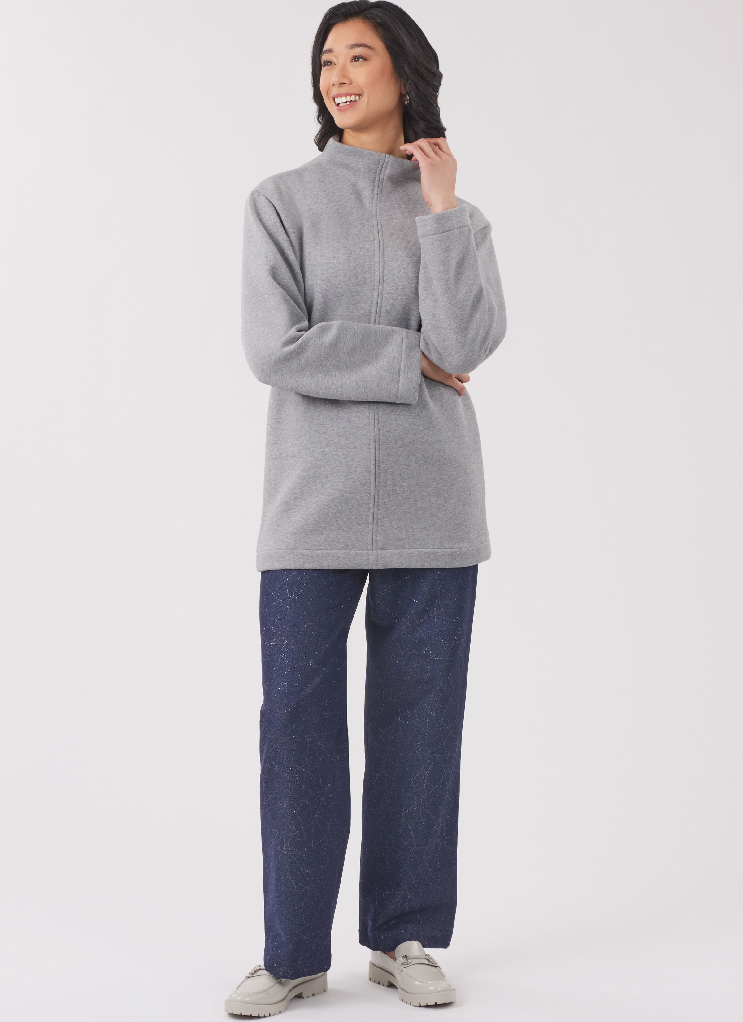 Patron New Look 6814 -  Hauts en maille et pantalon