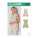 Patron New Look 6658 - Misses 'Mouchoir Haut Ourlé


