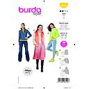 Patron Burda 6114 - Gilet ou Veste col montant ou a capuche du 36 au 46