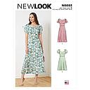 Patron New Look 6693 - Robe avec haut ajusté et couture taille du 32 au 44