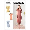 Patron Simplicity 9262 - Robe droite, décolleté V du 34 au 52 (FR)