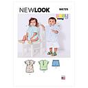 Patron New Look 6725 -  Ensemble Bébé (NB-S-M-L)#