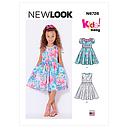 Patron New Look 6726 - Robes pour enfants avec variantes de 06 mois à 8 ans