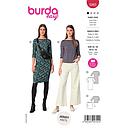 Patron Burda 5985 - Robe étroite & tee-shirt à manches 3/4 avec encolure bateau du 36 au 46 (FR)