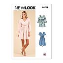Patron New Look 6728 -  Robe longues en 2 longueurs du 34 au 46 (FR)#