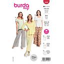 Patron Burda 5908 - Blouses, encolure carré du 34 au 48 (FR)