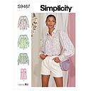 Patron Simplicity 9467 - Hauts pour jeunes filles