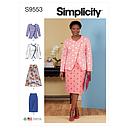 Patron Simplicity 9553 - Veste et Jupes pour dames