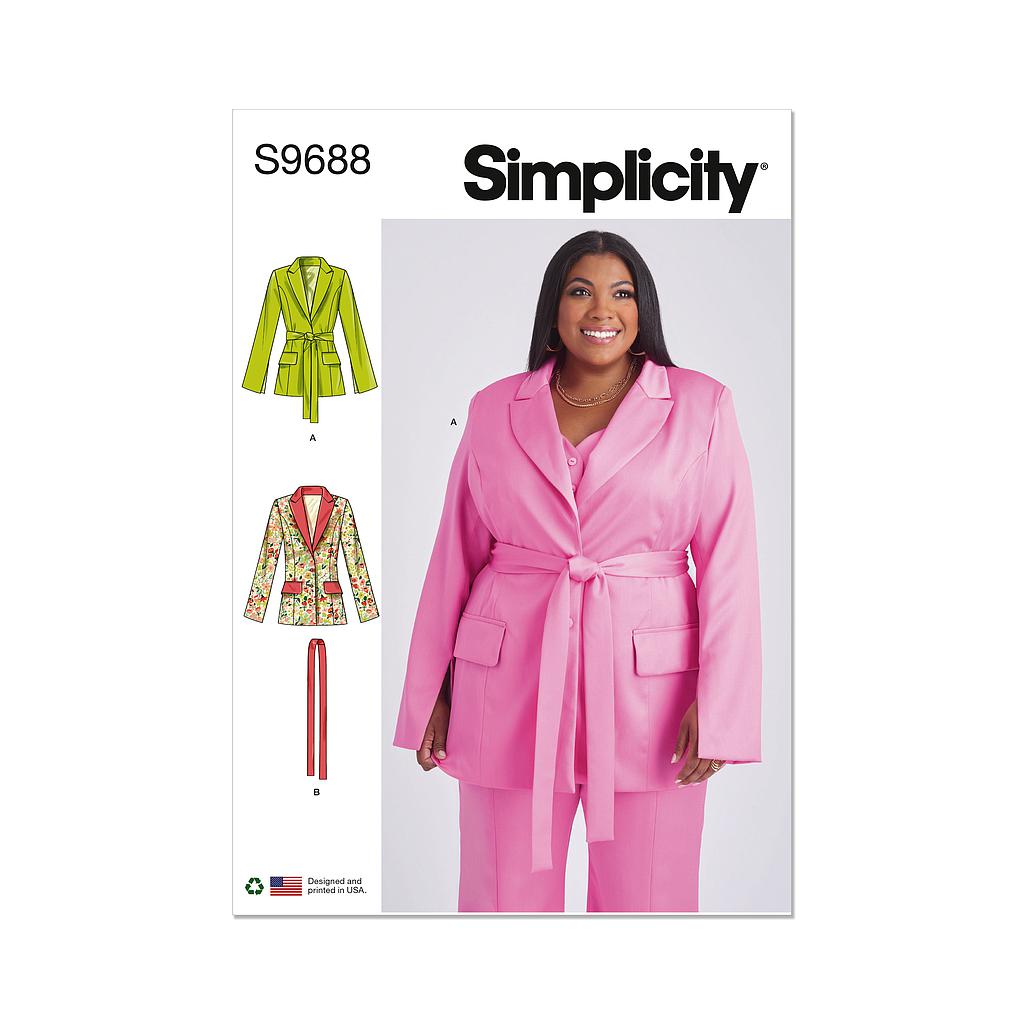Patron Simplicity 9688 - Blouson avec ceinture
