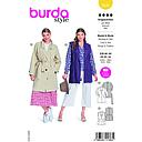 Patron Burda 5840 - Trench coat du 46 au 60 FR 