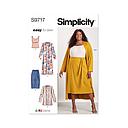 Patron Simplicity 9717 - Haut en tricot du 48 au 66 FR