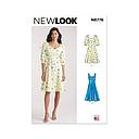 Patron New Look 6776 - Robe Avec Variations de Manches pour Jeunes Femmes