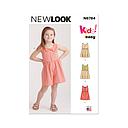 Patron New Look 6784 -  Robes et Barboteuse pour Enfants