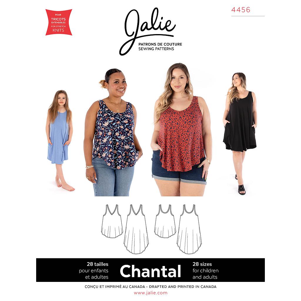 Patron Jalie 4456 - Camisole et robe évasées - CHANTAL