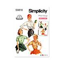 Patron Simplicity 9818 - Blouses pour dames