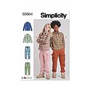 Patron Simplicity 9864 - Chemise et pantalon cargo pour filles et garçons