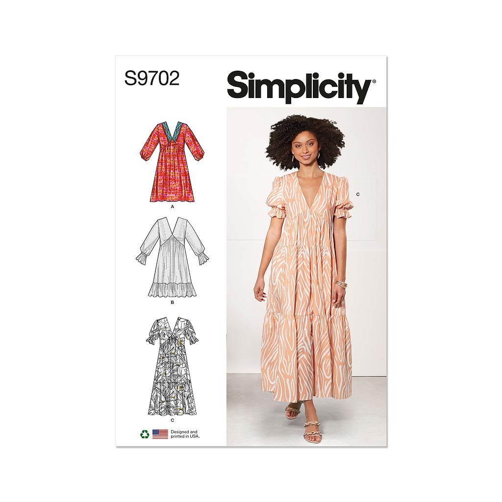 Patron Simplicity 9702 - Robe