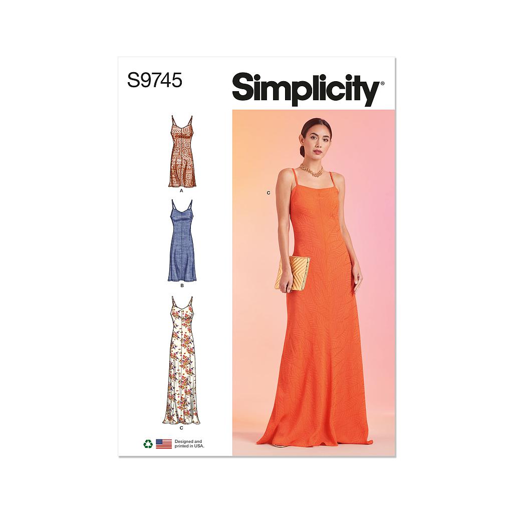 Patron Simplicity 9745 - Robe droite 