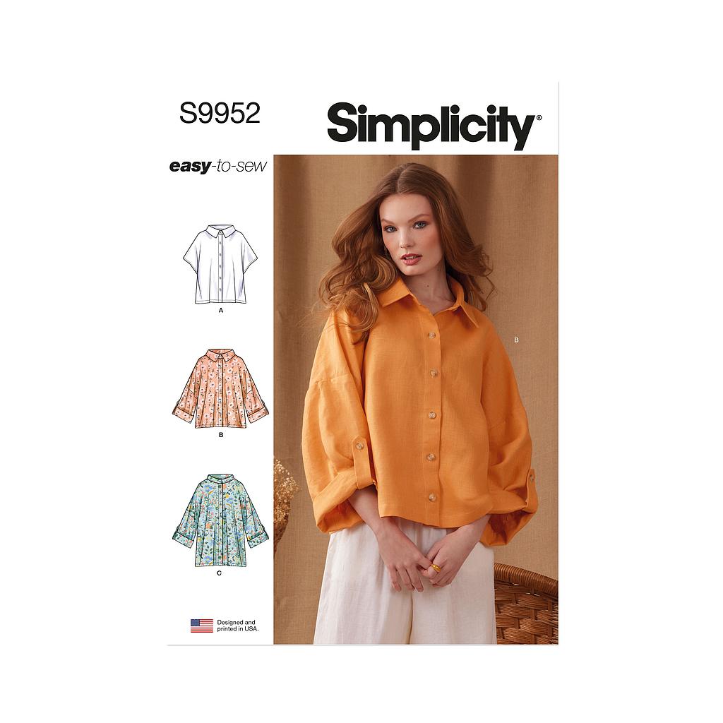 Patron Simplicity 9952 - Chemise pour femme