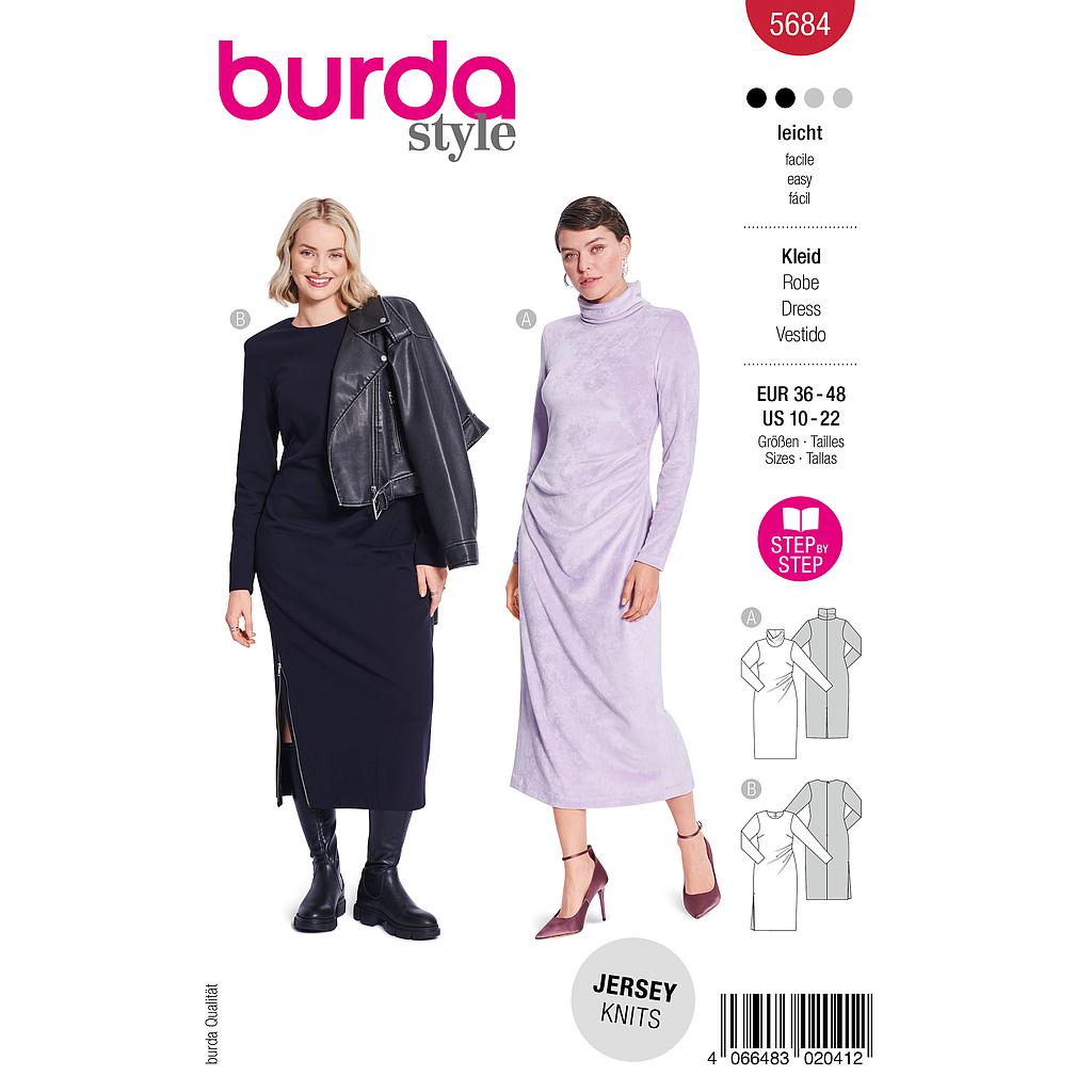 Patron Burda 5684 - Robe