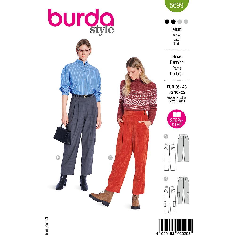 Patron Burda 5699 - Pantalon