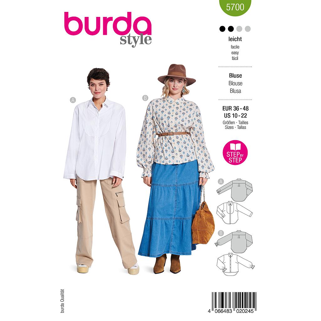 Patron Burda 5700 - Chemisier