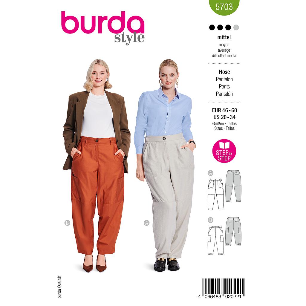 Patron Burda 5703 - Pantalon