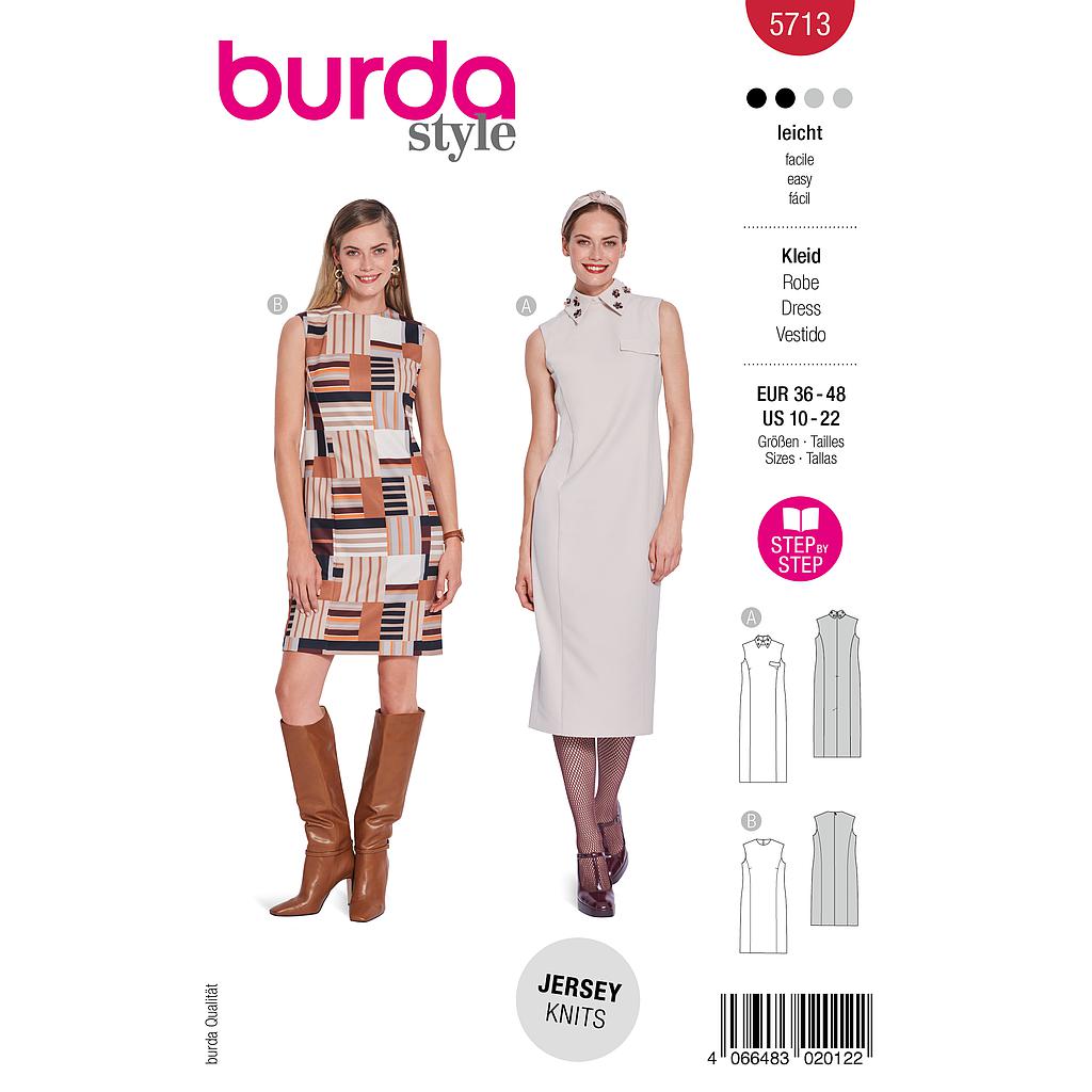 Patron Burda 5713 - Robe