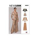 Patron New Look 6801 -  Hauts, shorts et pantalons femme