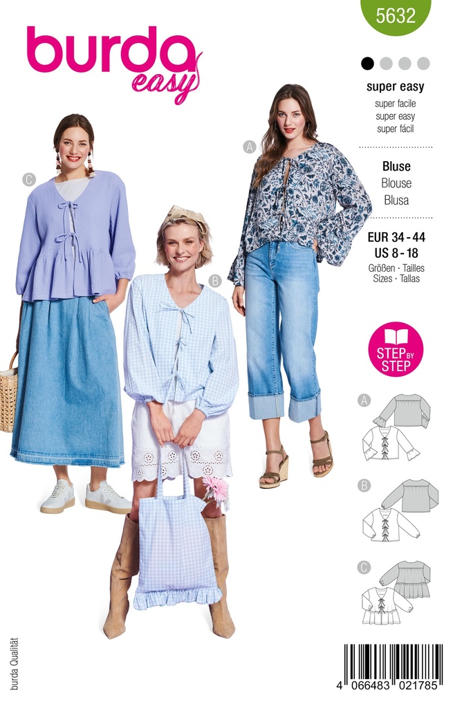 Patron Burda 5632 - Chemisier