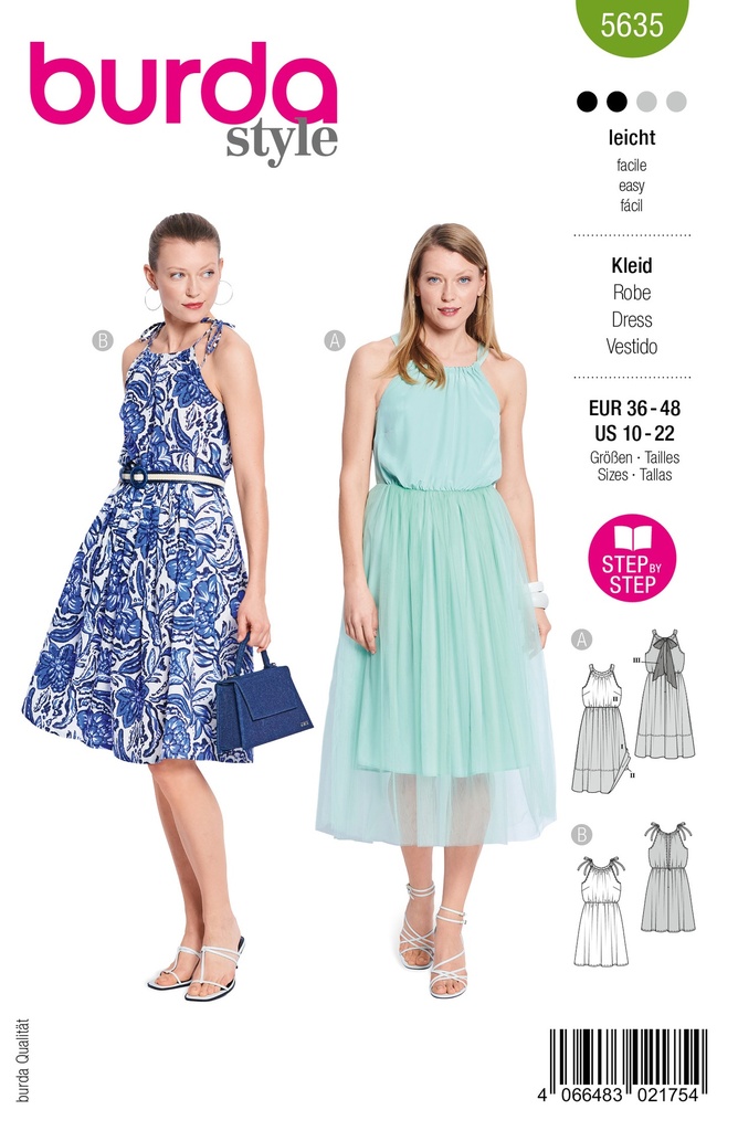 Patron Burda 5635 - Robe