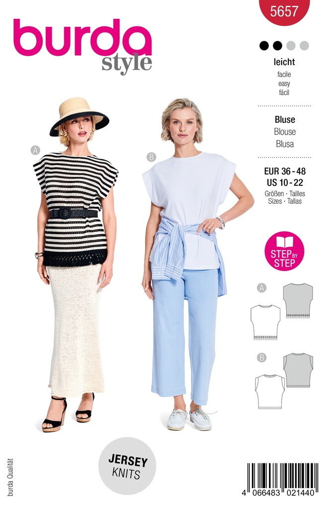 Patron Burda 5657 - T-shirt