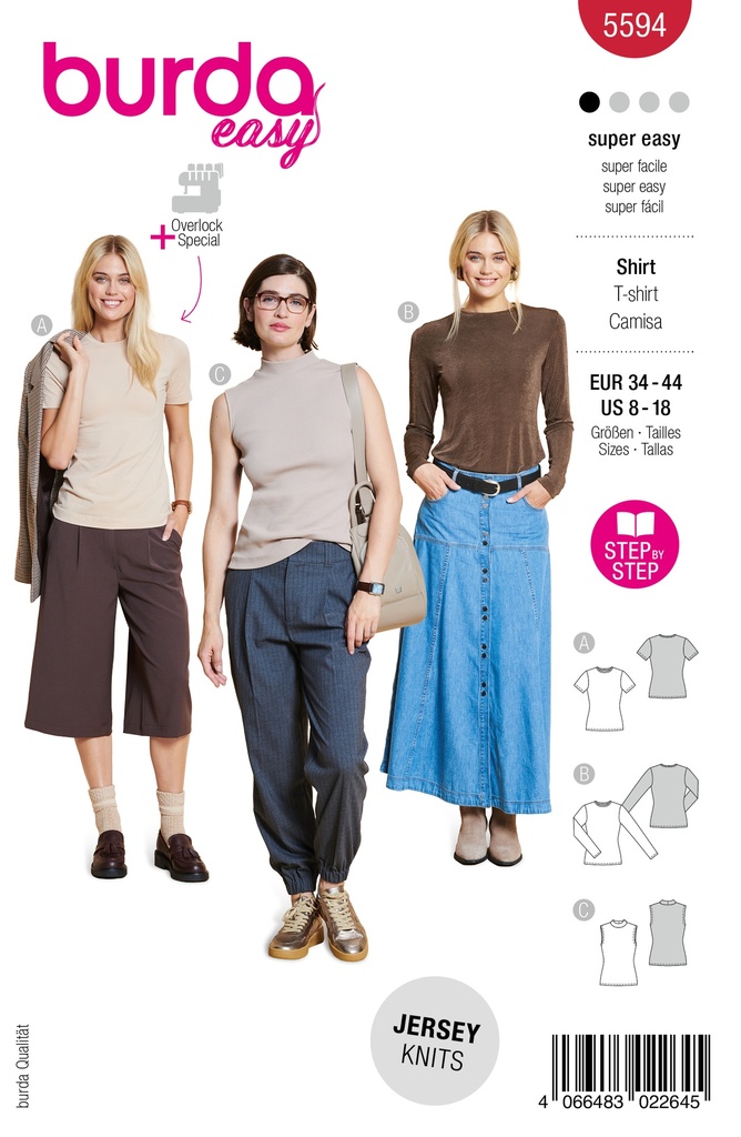 Patron Burda 5594 - Top