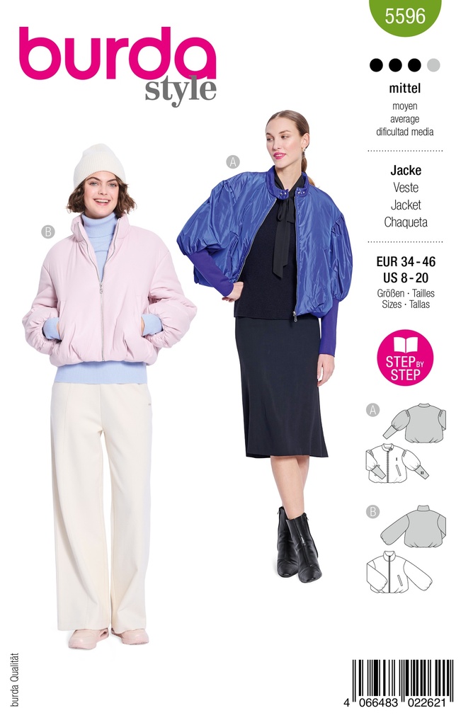 Patron Burda 5596 - Vestes