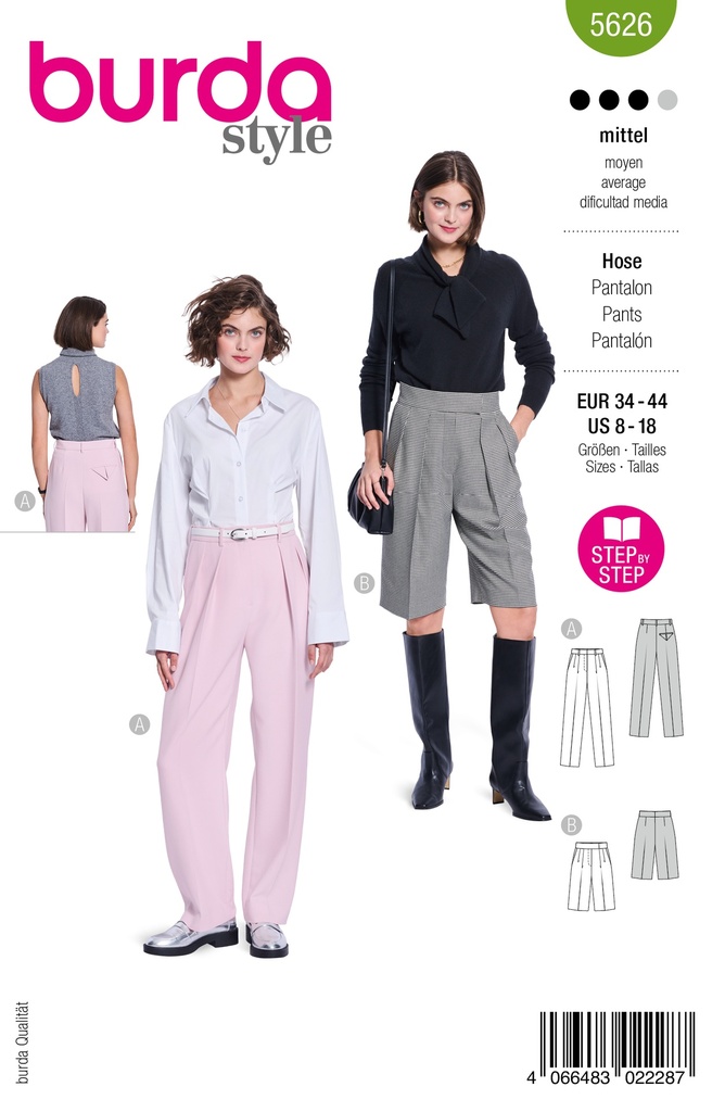 Patron Burda 5626 - Pantalon