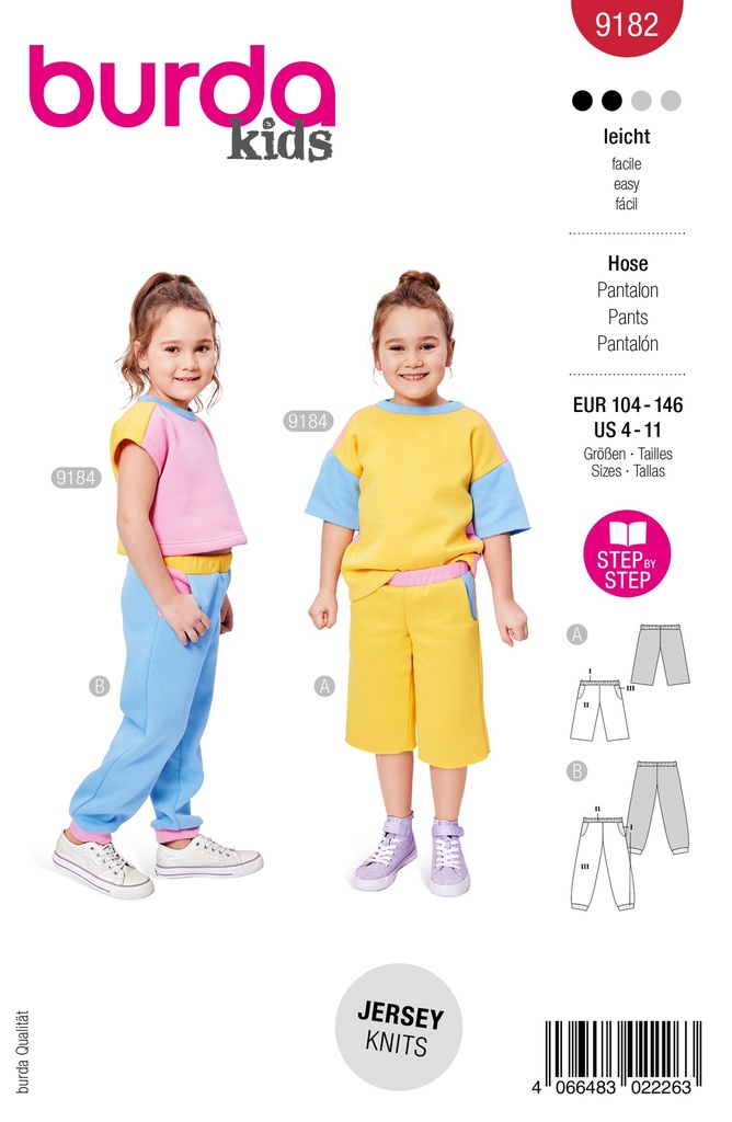 Patron Burda 9182 - Pantalon et short