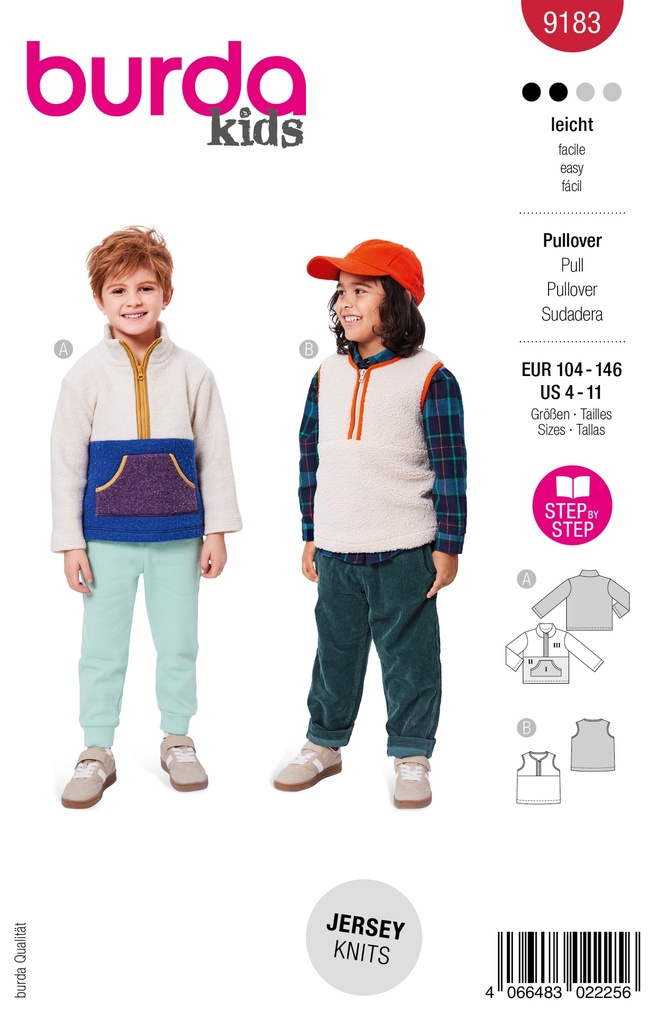 Patron Burda 9183 - Pull