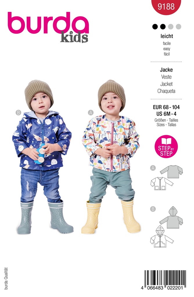 Patron Burda 9188 - Vestes