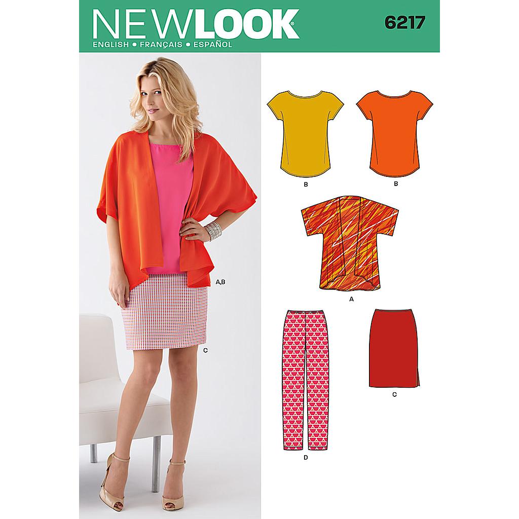 Patrón New Look 6217 Conjunto de mujer