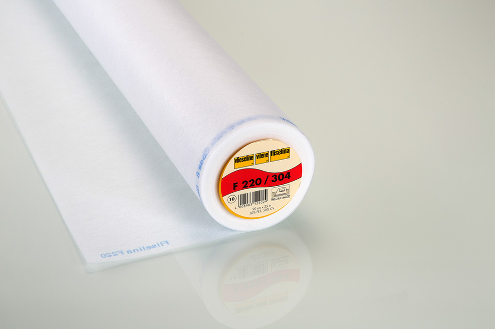 F220 Entoilage thermocollant léger blanc - 90cm x 25m
