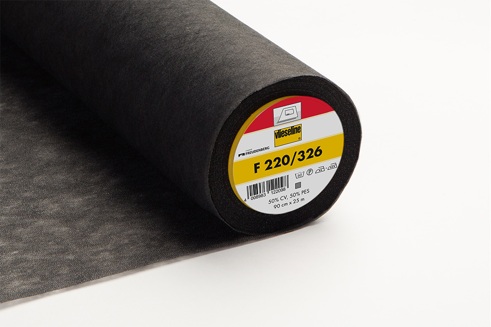 F220 Entoilage thermocollant léger - anthracite - 90cm x 25m